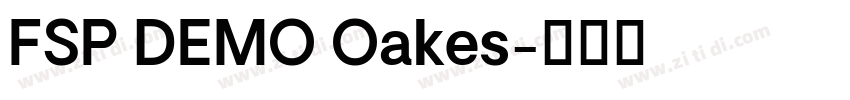 FSP DEMO Oakes字体转换 FSP DEMO Oakes字体转换